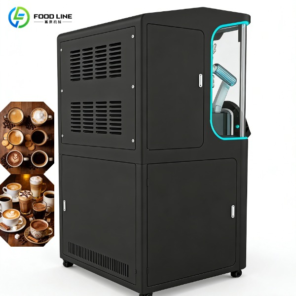 the back of the coffee robot