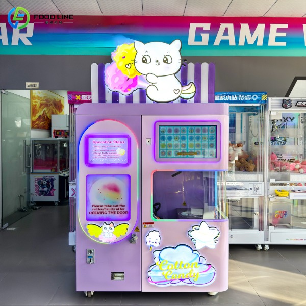 automated cotton candy machine