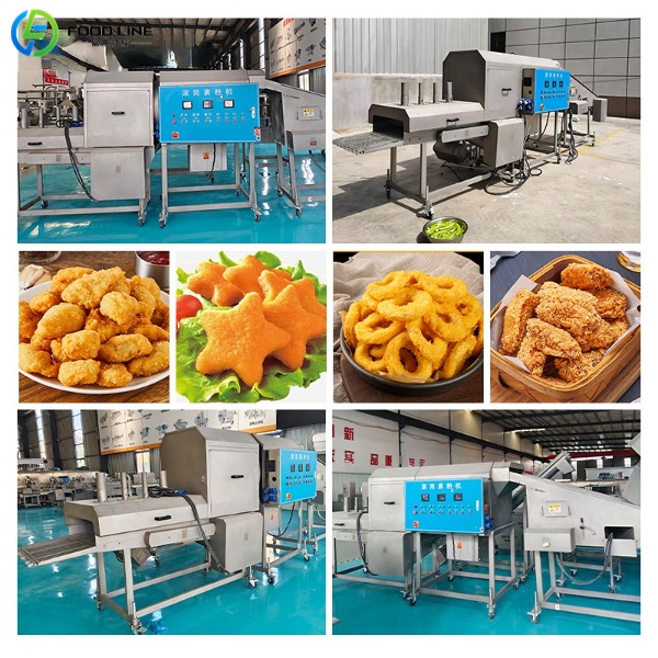 commercial chicken nugget processing line