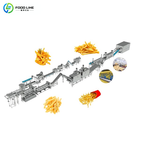 french fries production line