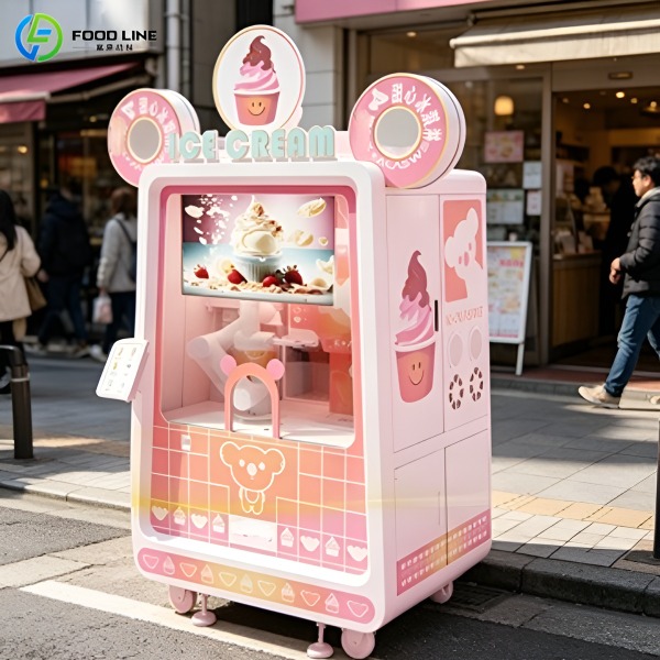 soft serve vending machine robot