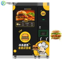 2 Hamburger Vending Machines for Sale Delivered to Mexico automated burger machine