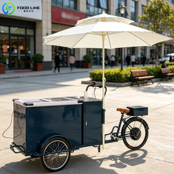 gelato bicycle cart