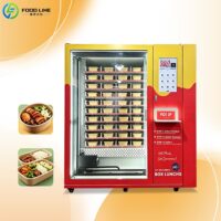 2 Lunch Box Vending Machines in UK hot food vending machine for sale